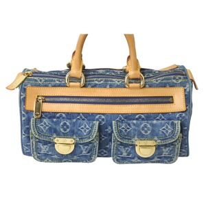Louis Vuitton Speedy Neo Monogram Denim Handbag